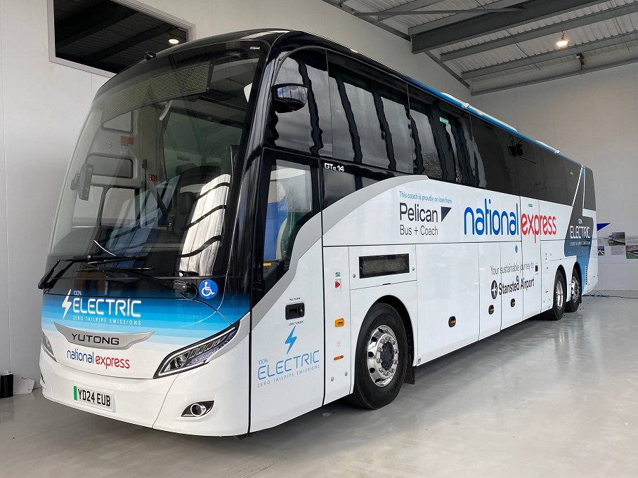 National Express is first to trial brandnew GTe14 electric coach from