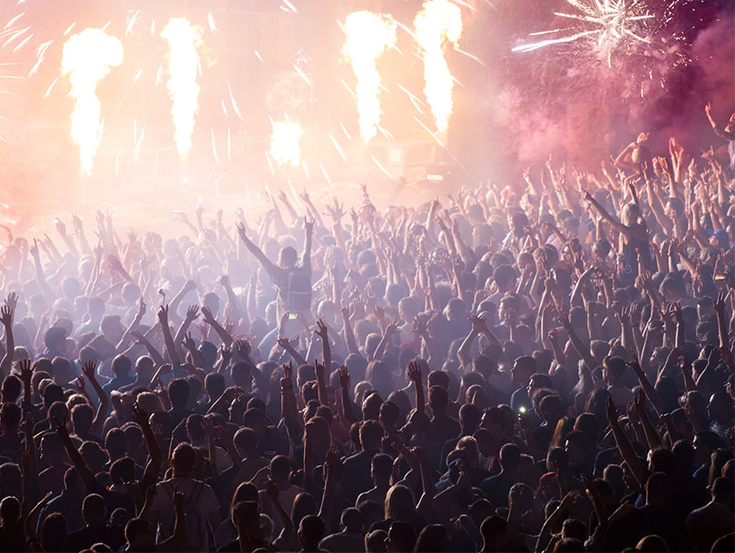 Travel directly to the Hella Mega Tour with neon National Express