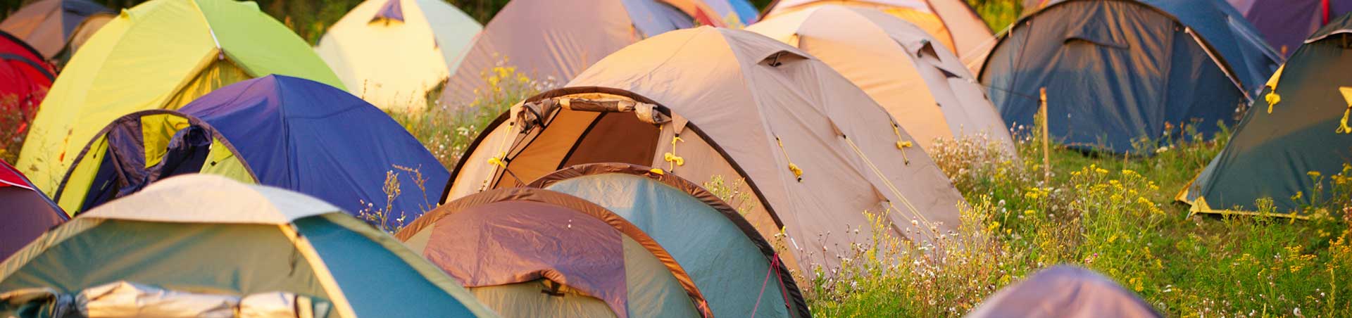 Tents at a festival