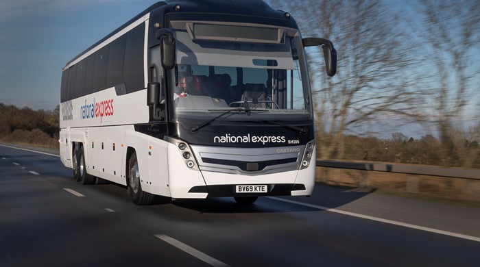 An image of a National Express coach