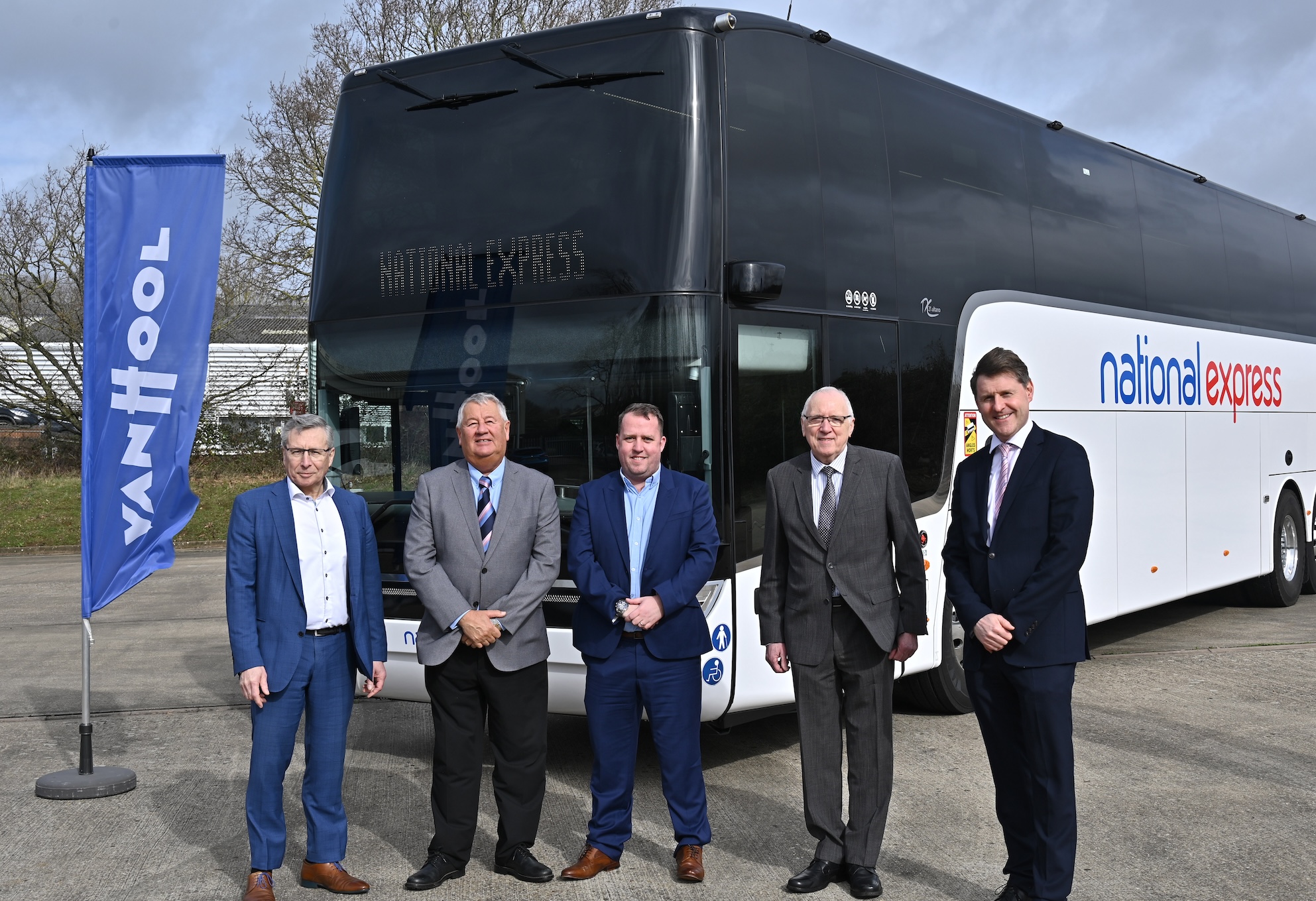 National Express unveils first of 25 new Van Hool Altano TDX21 coaches