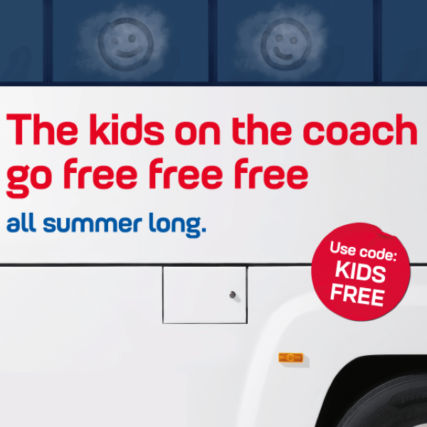 Kids travel free this summer